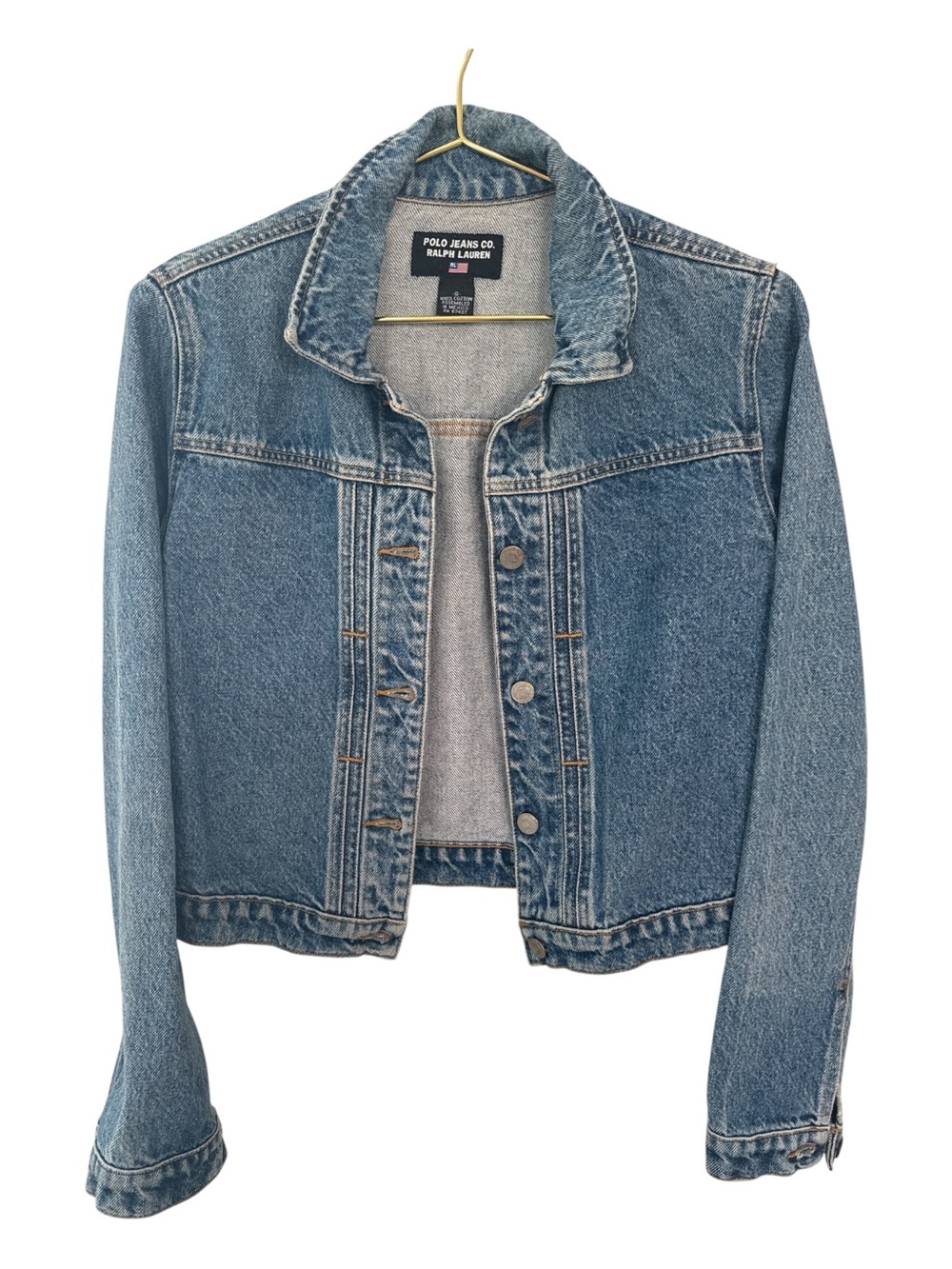 Vintage Polo Jeans Co. Ralph Lauren Cropped Denim Jacket